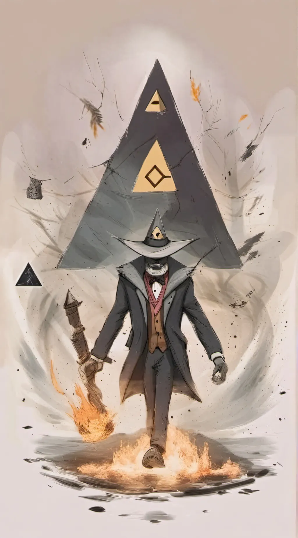 ai character: Bill cipher background