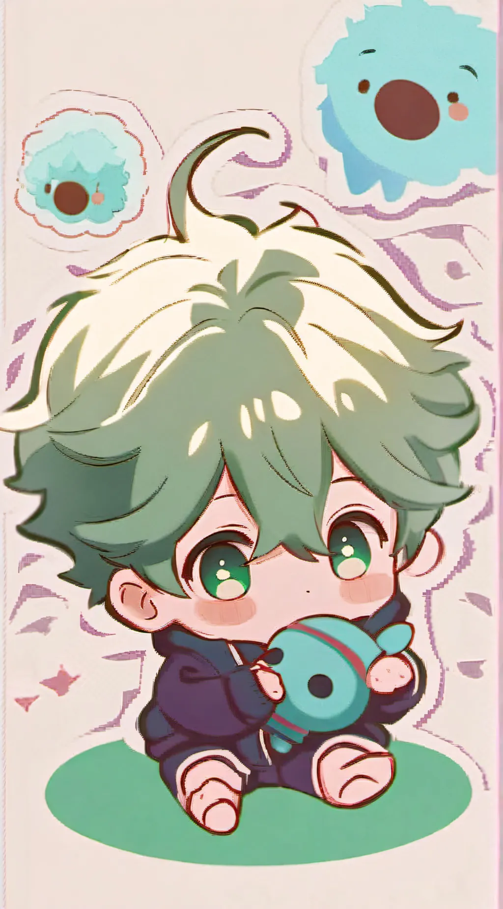 ai character: Deku background