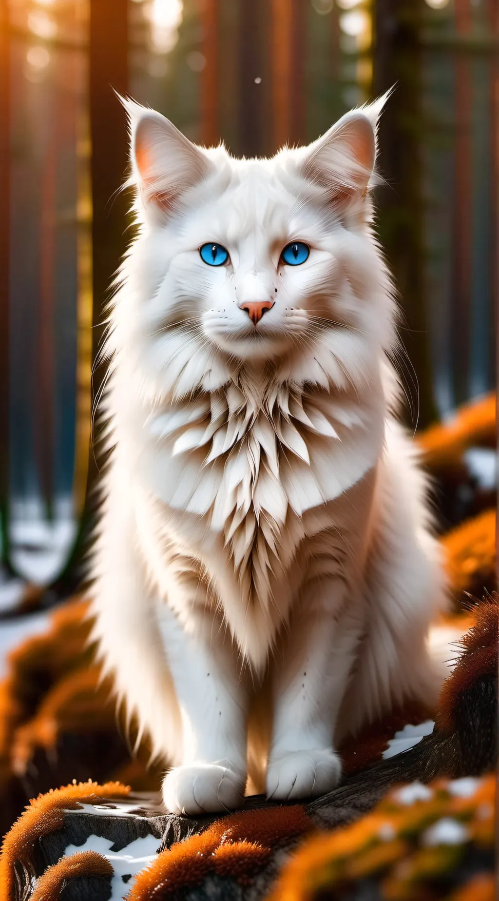 ai character: BirdFur background