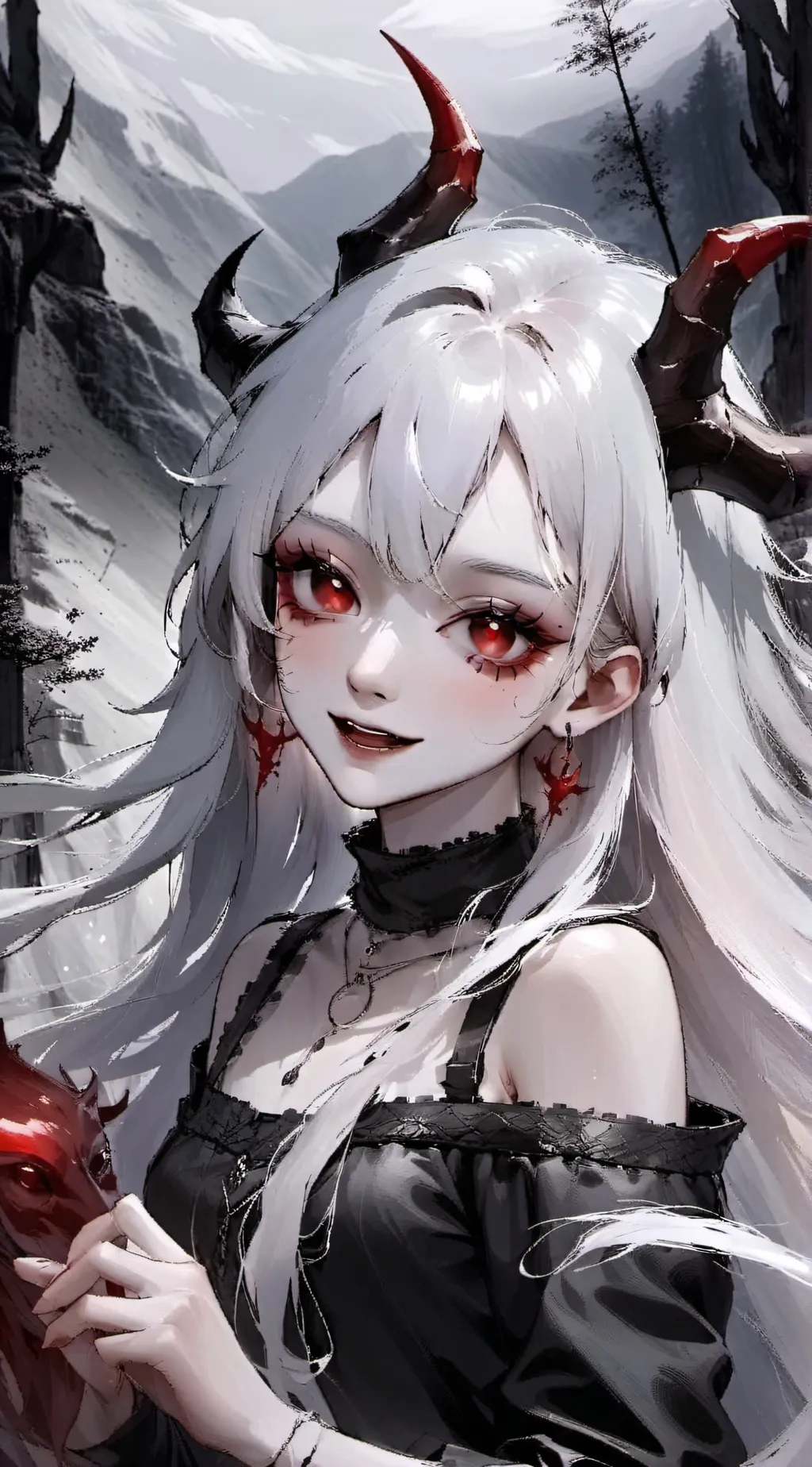 ai character: Demon Queen background