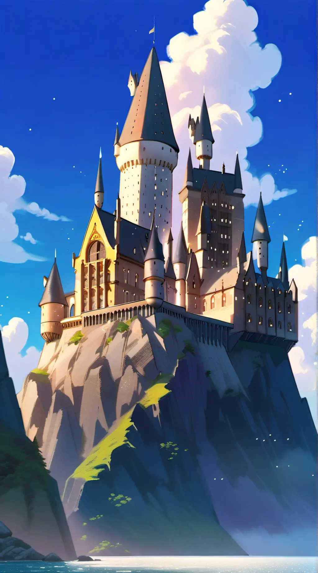 ai character: Hogwarts  background