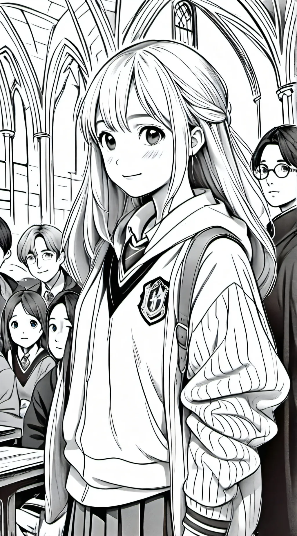 ai character: Hogwarts trip background