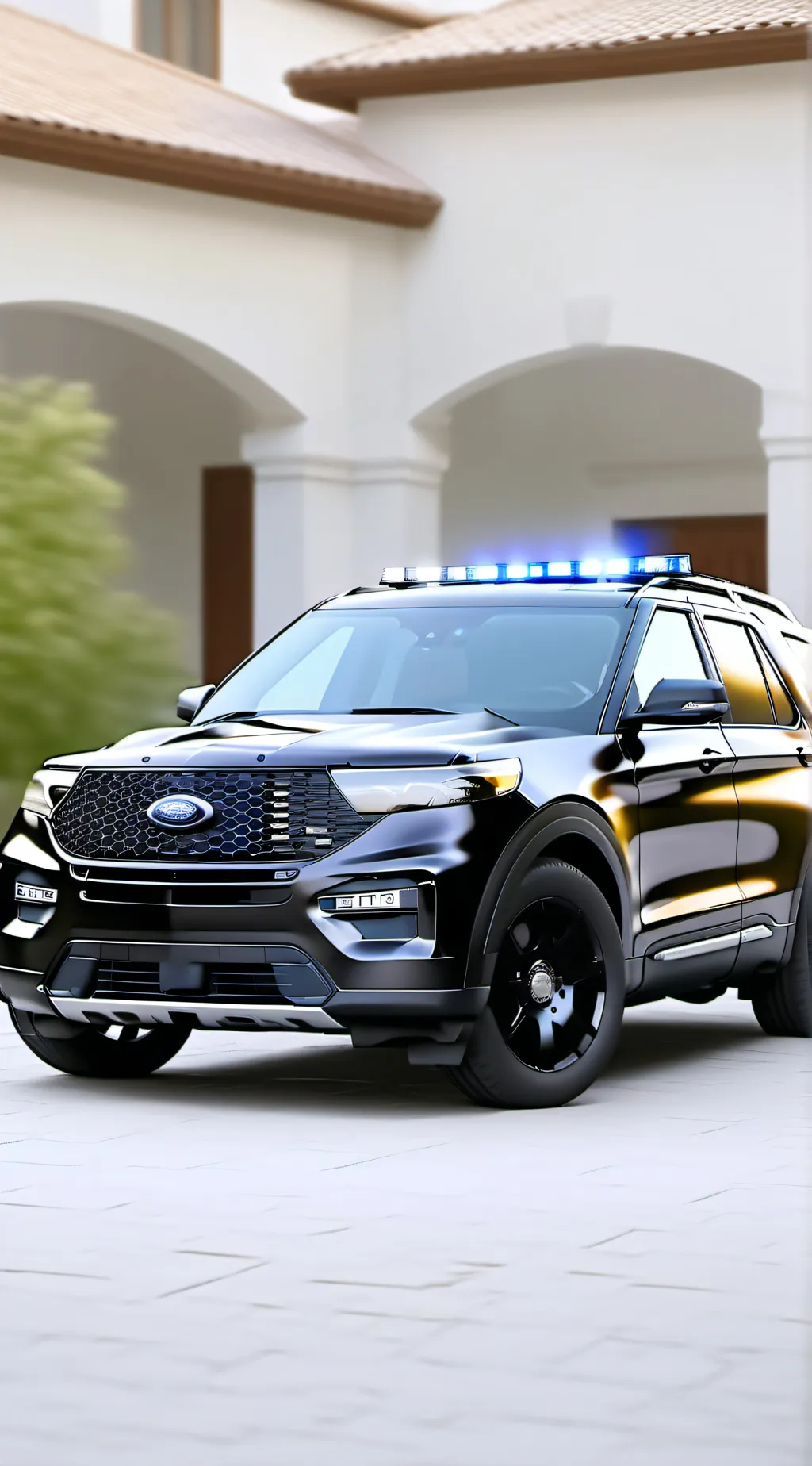 ai character: 2020 police ford🇺🇲 background