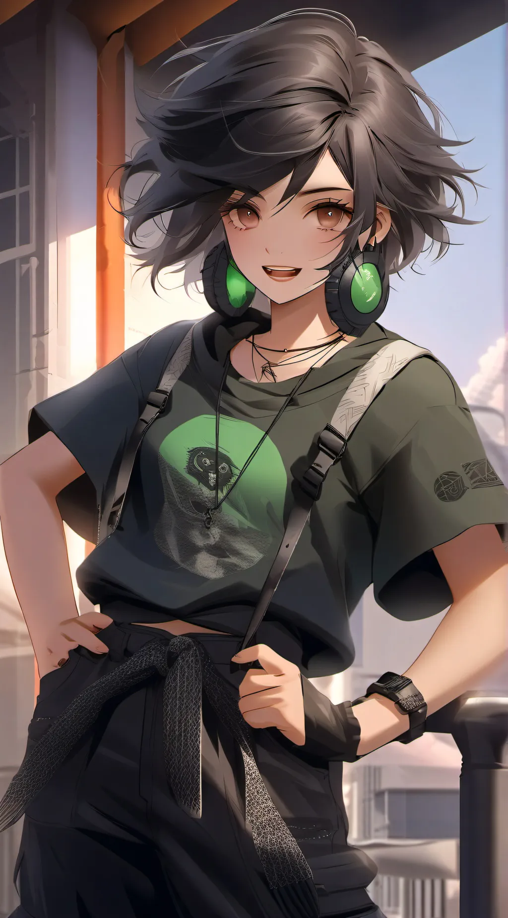 ai character: mha music background