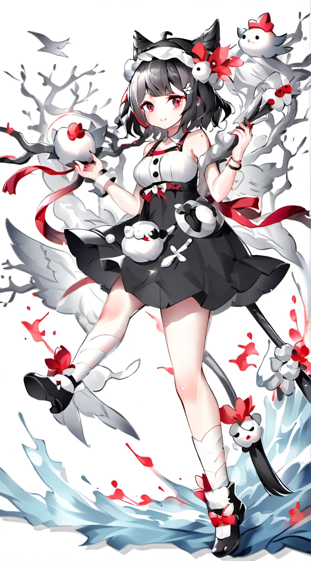 ai character: The sad world background