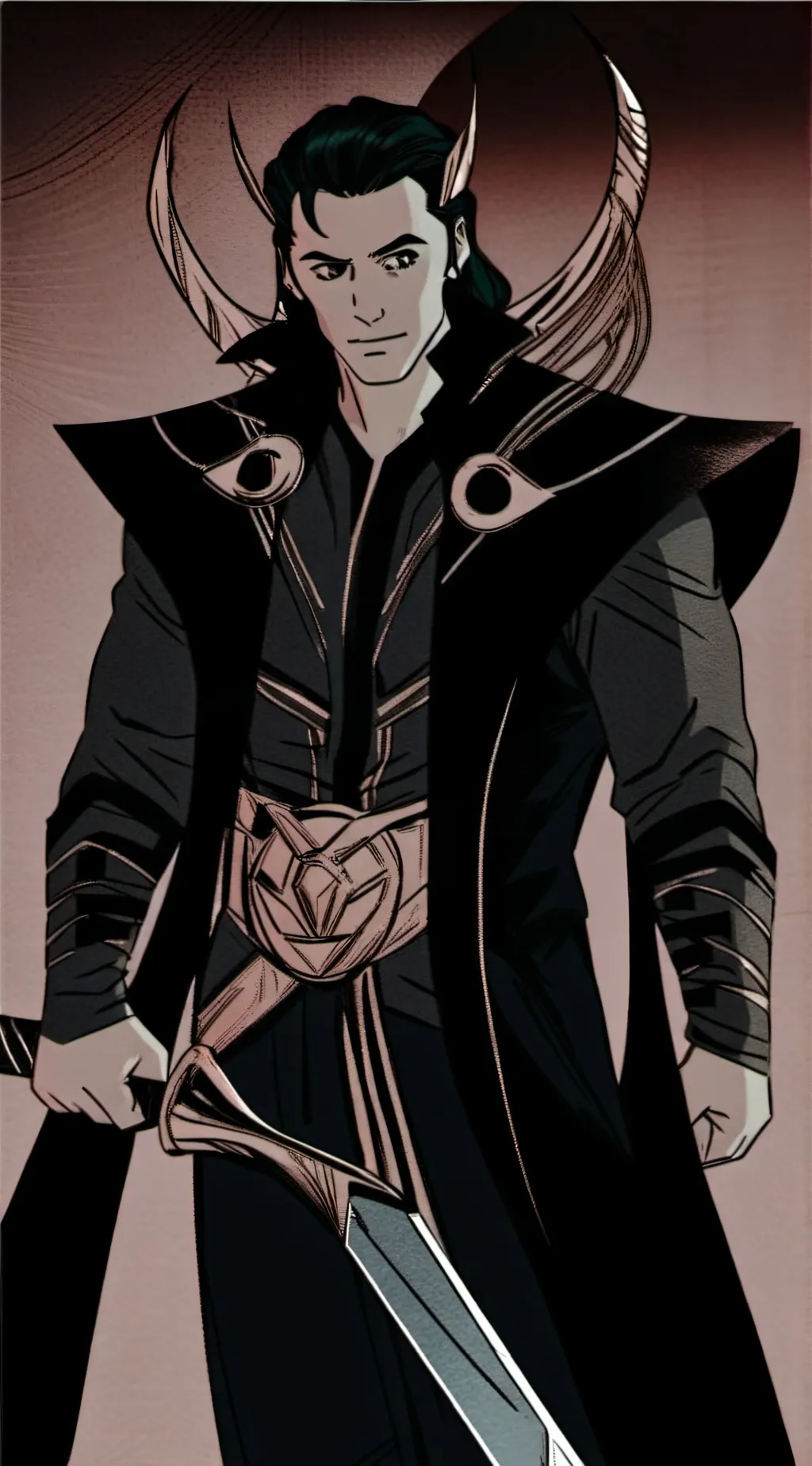 ai character: Loki laufeyson  background