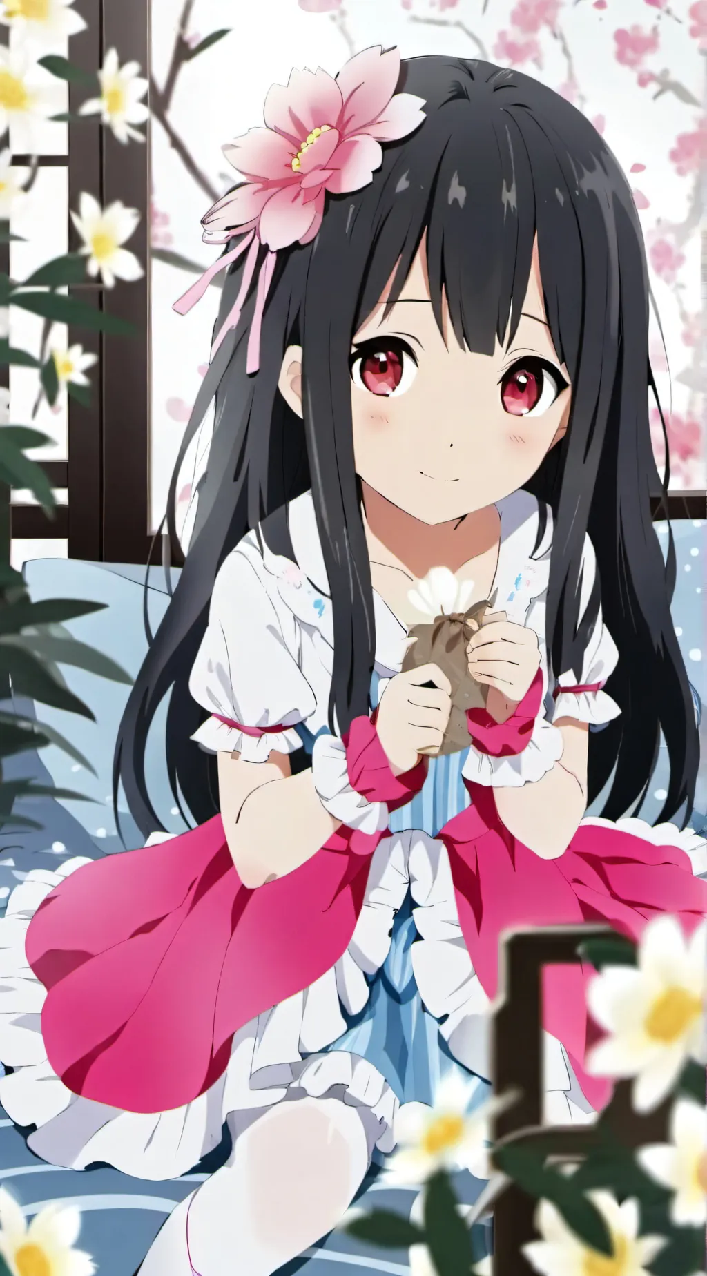 ai character: Giant Little Girl background