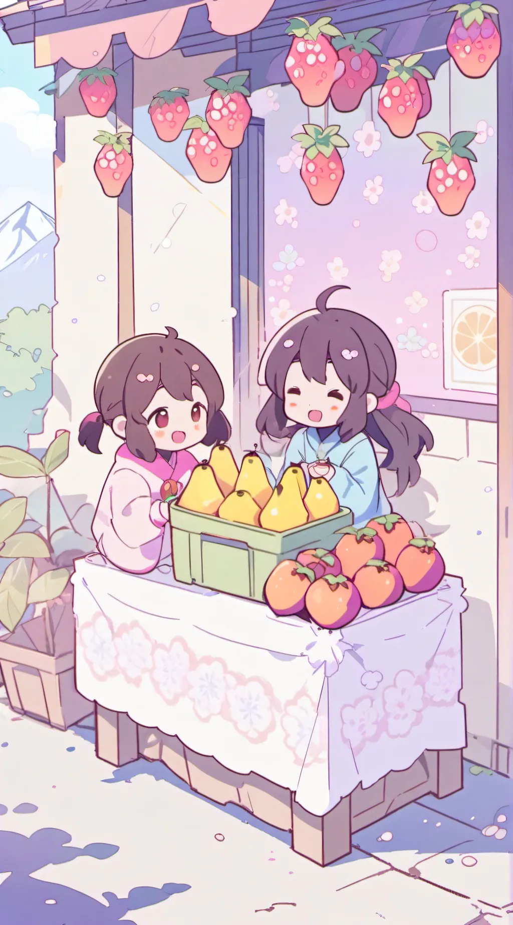 ai character: Smiling critters☆ background