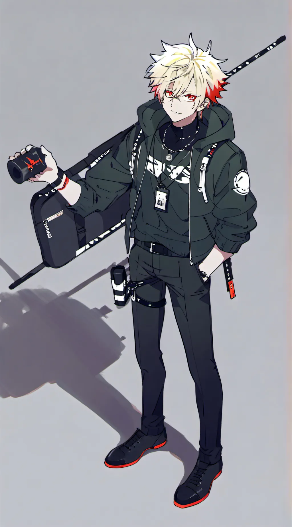 ai character: bakugo  background