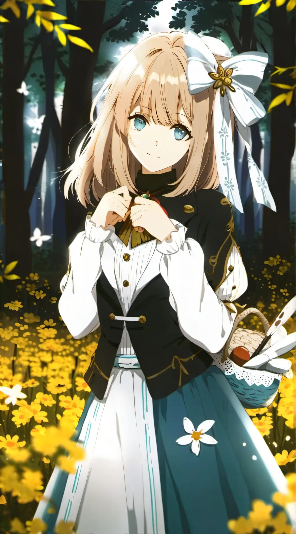 ai character: smiling critters  background