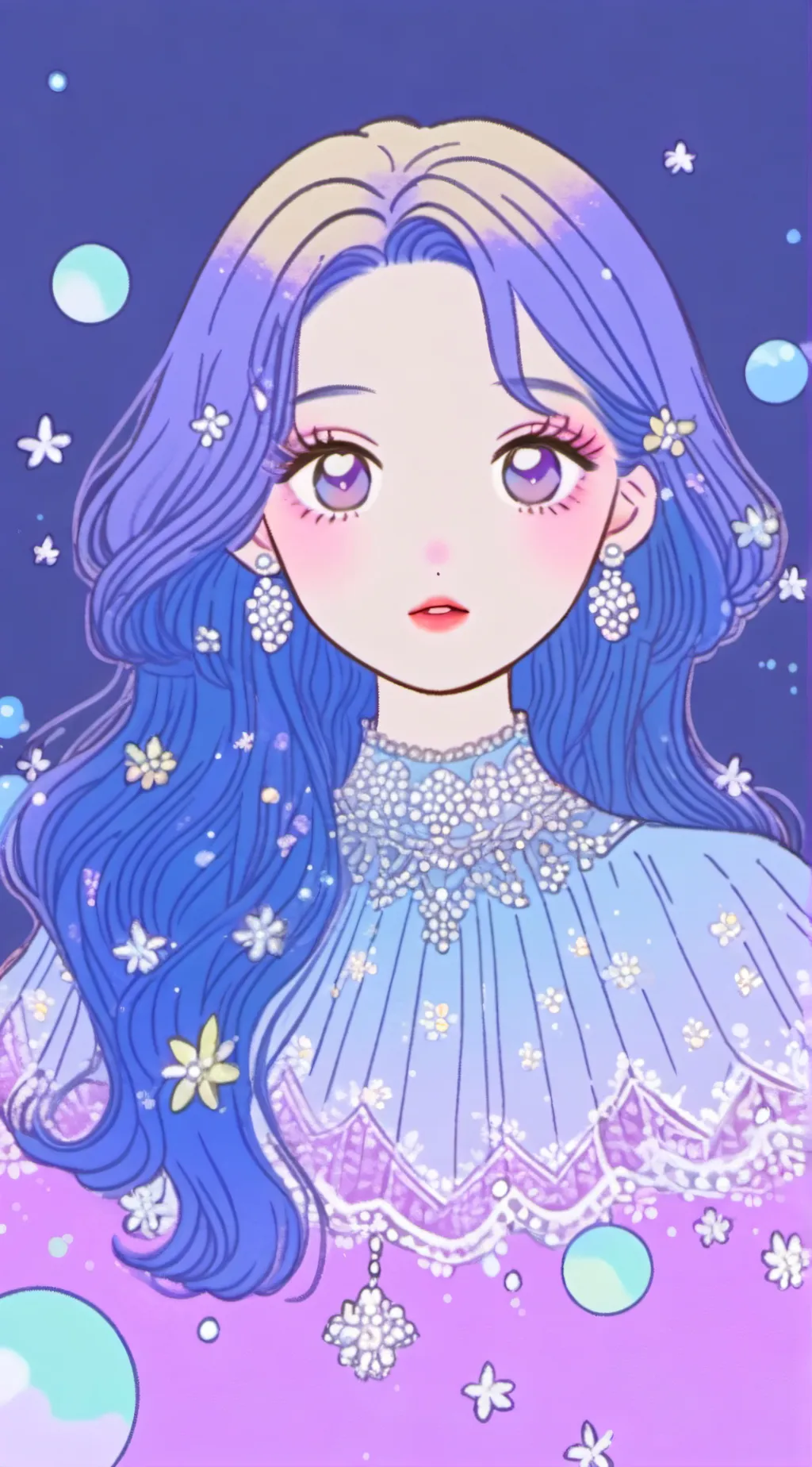 ai character: focus dreamy background