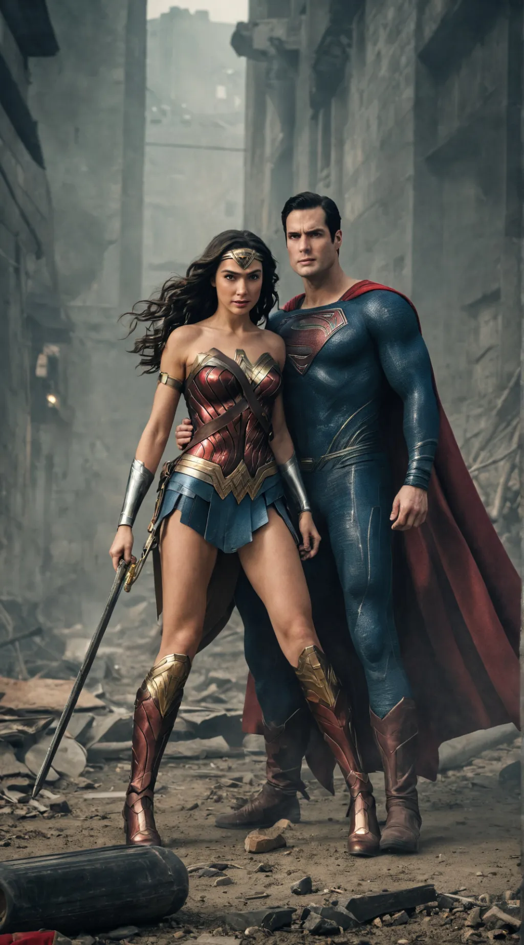 ai character: Superman  background