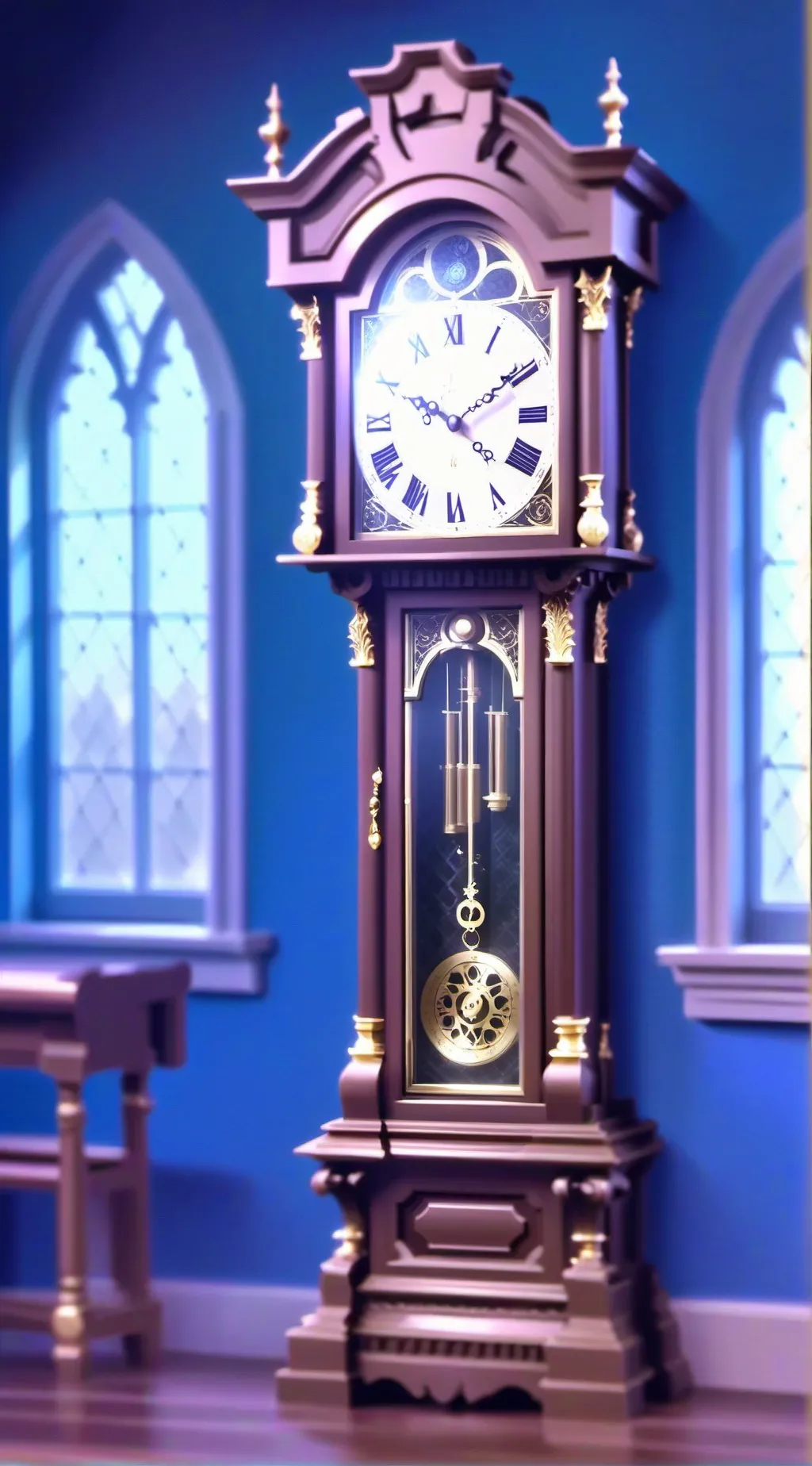 ai character: Grandfather Clock background