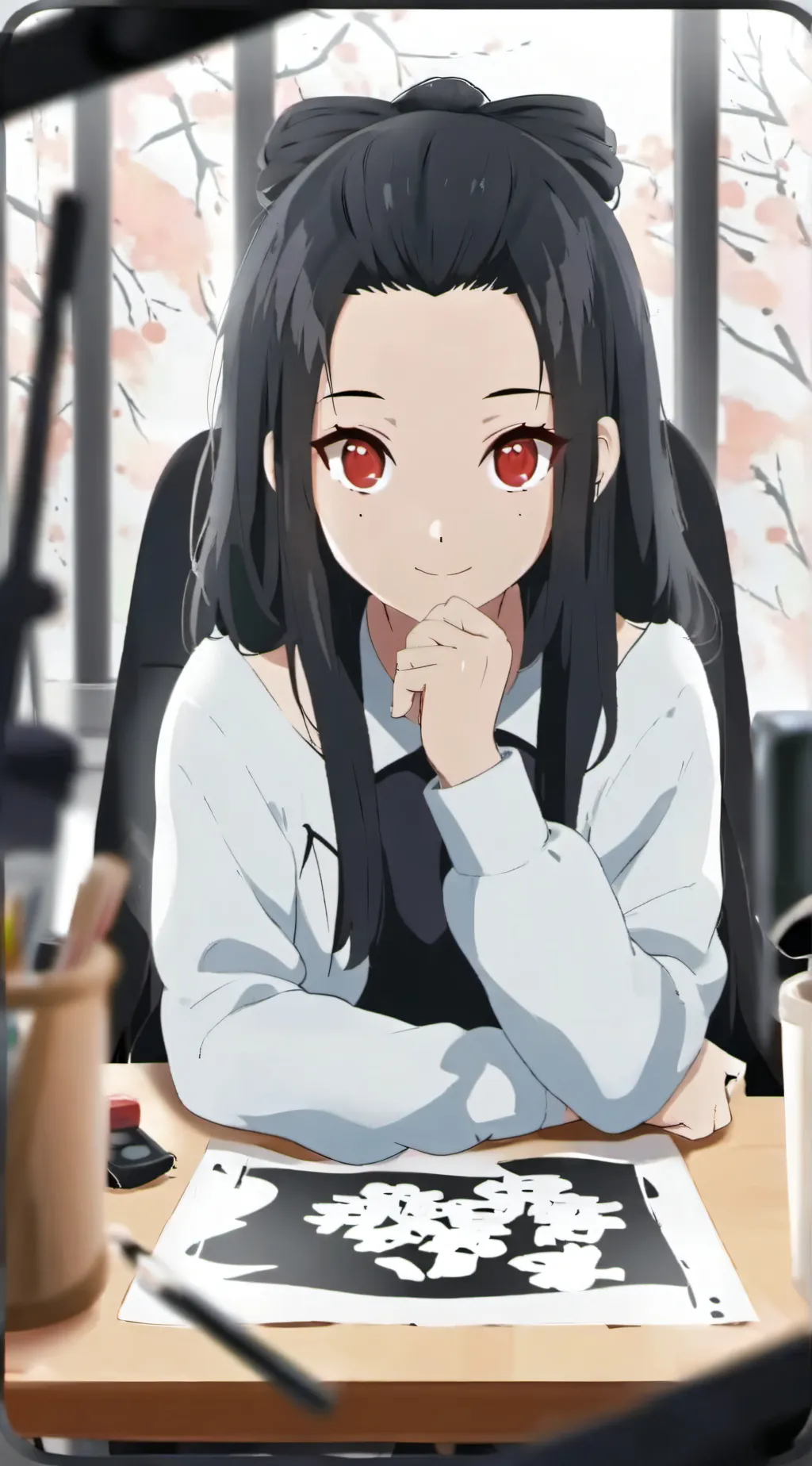 ai character: Maika  background