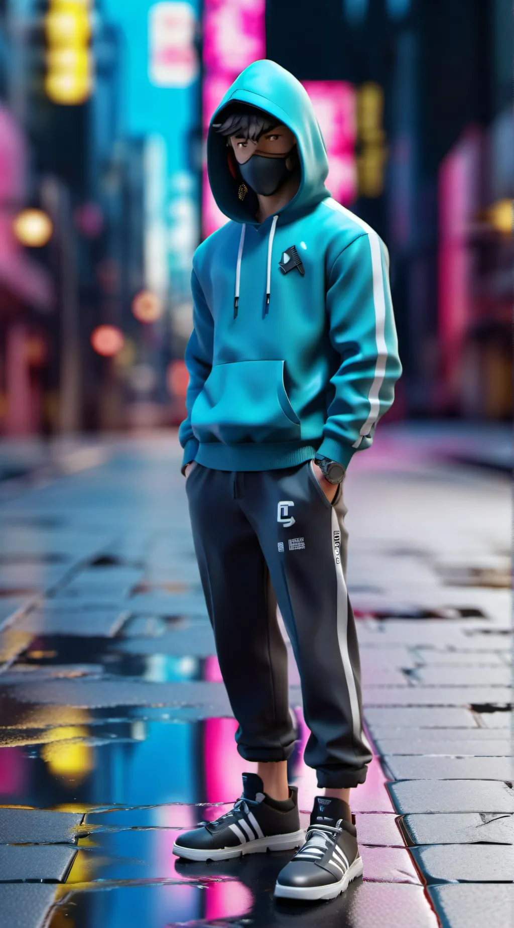 ai character: Aaron from aphmau  background