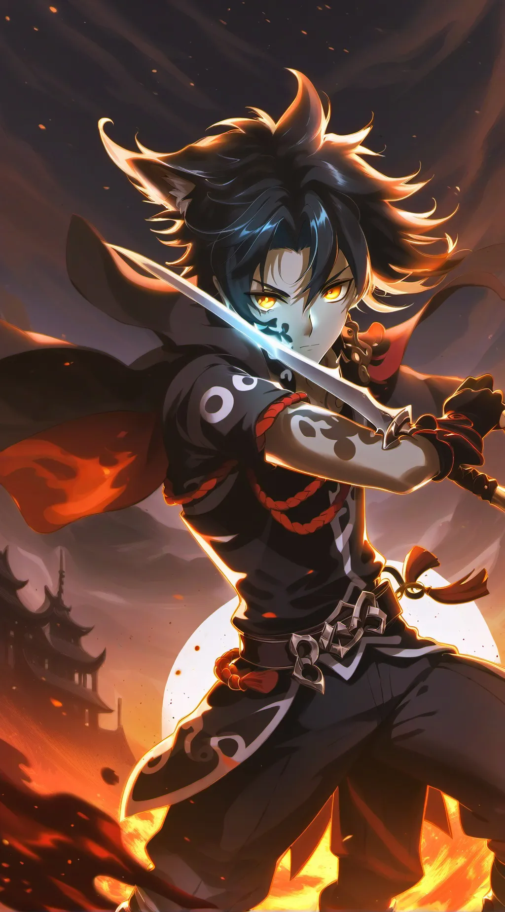 ai character: Xiao background