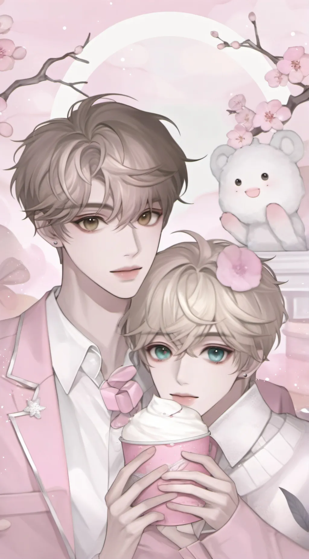 ai character: asher and noah background