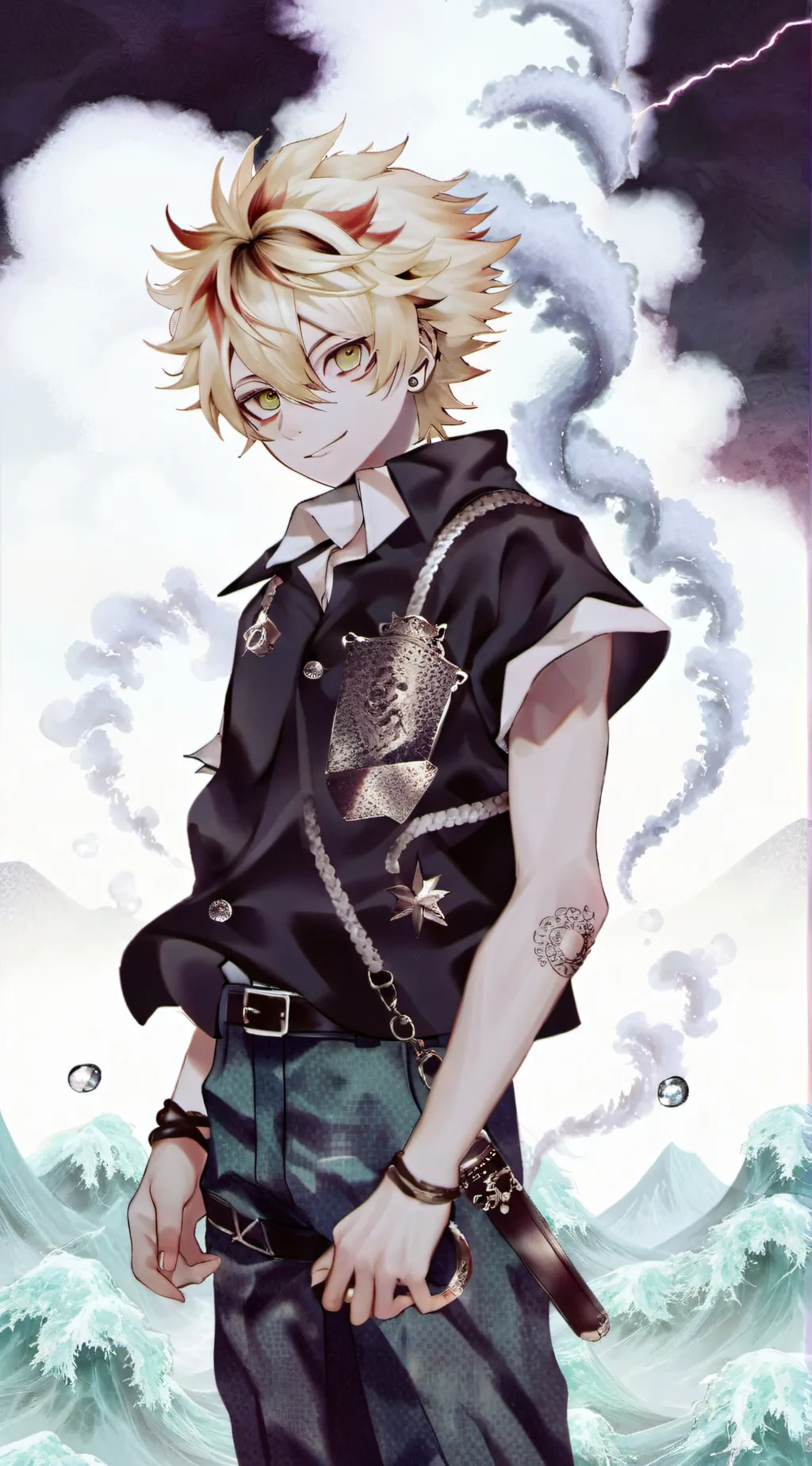 ai character: Bakugo  background