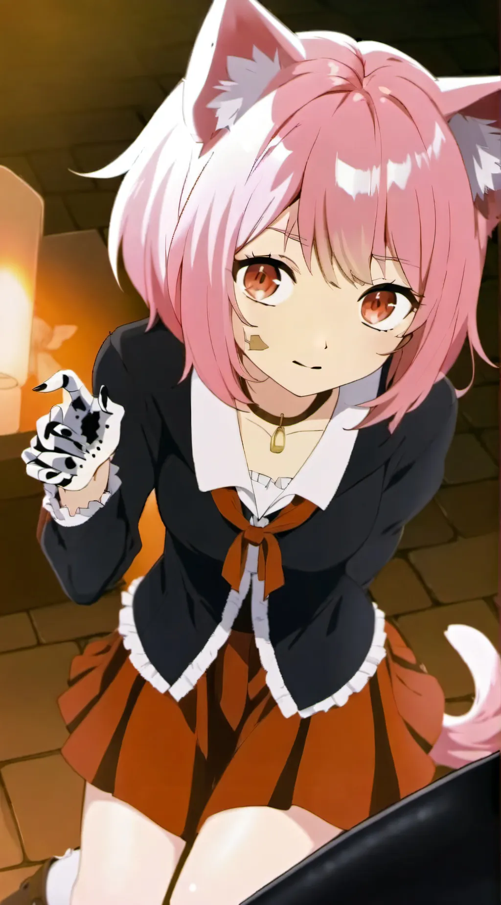 ai character: cat girl background