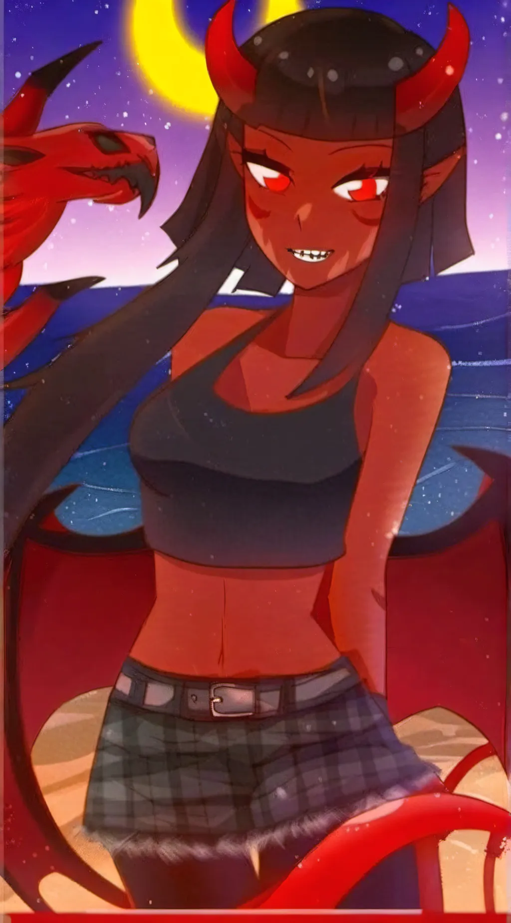 ai character: Meru The Succubus  background