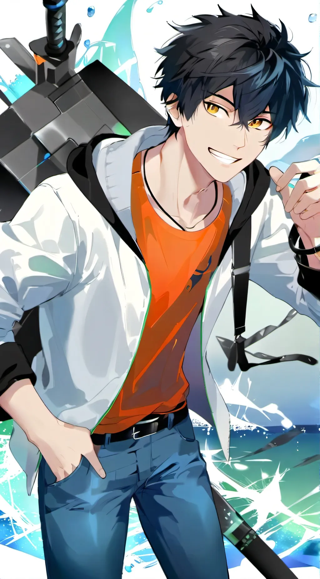 ai character: Percy Jackson.  background