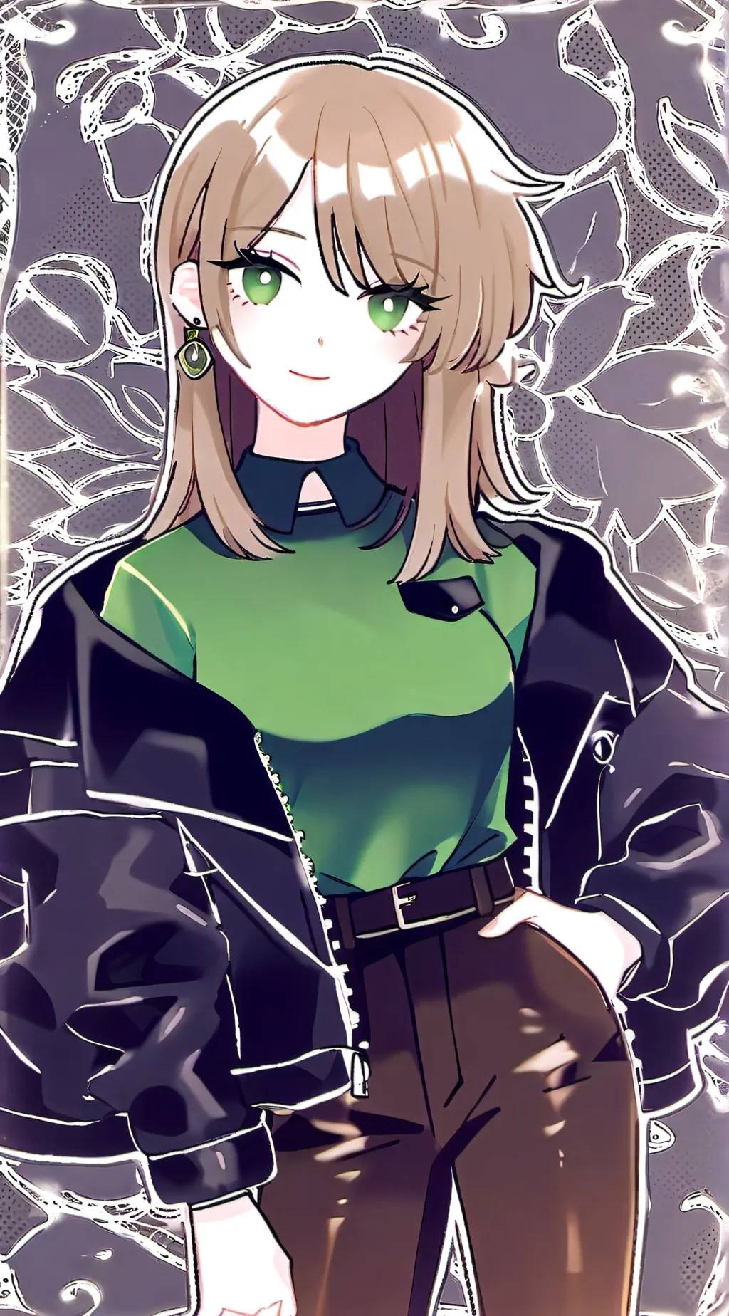 ai character: Crystal background