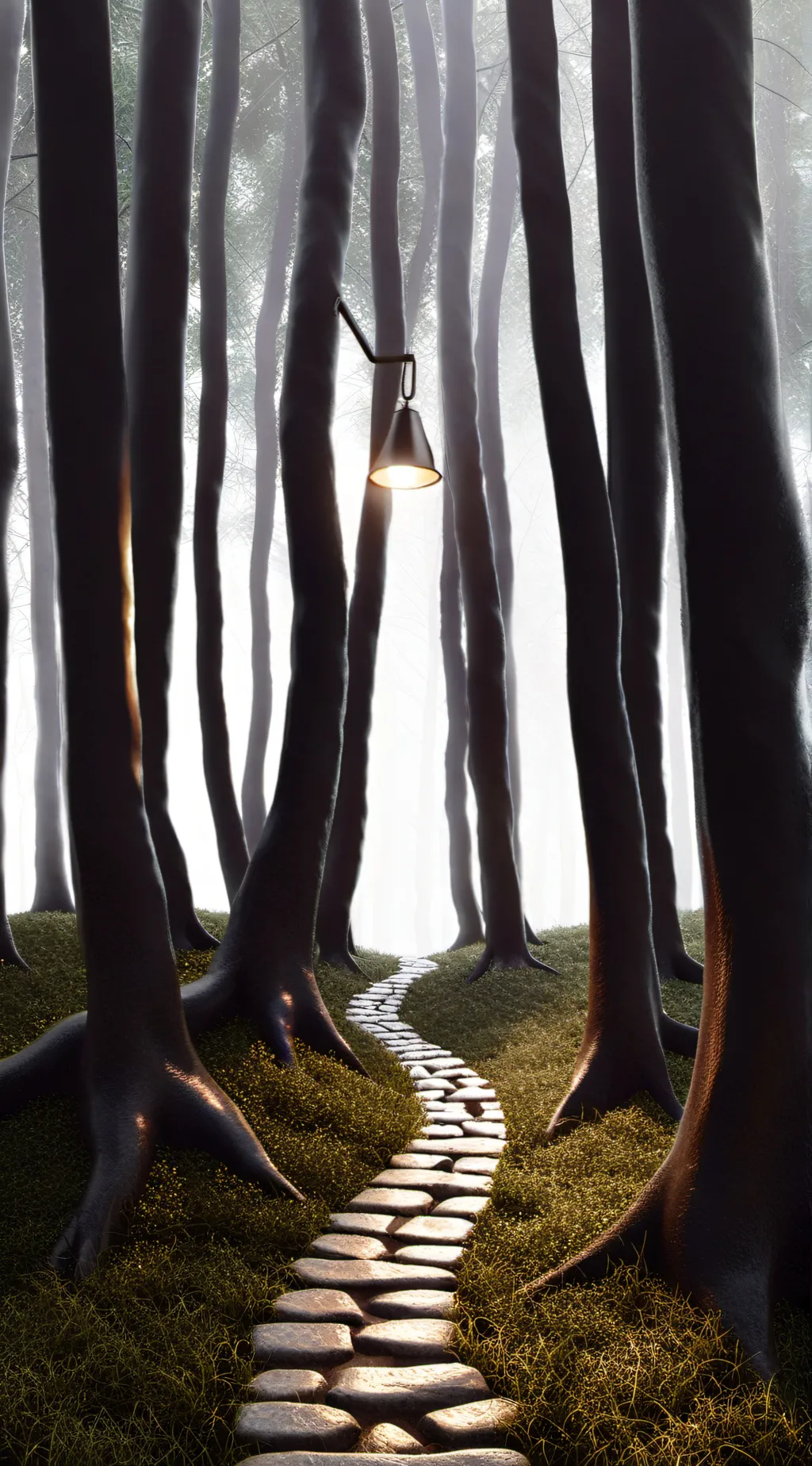 ai character: dark Forest  background
