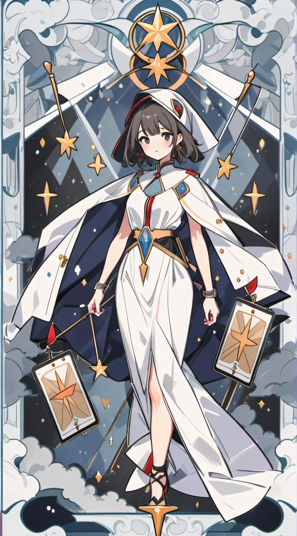 ai character: concert  background