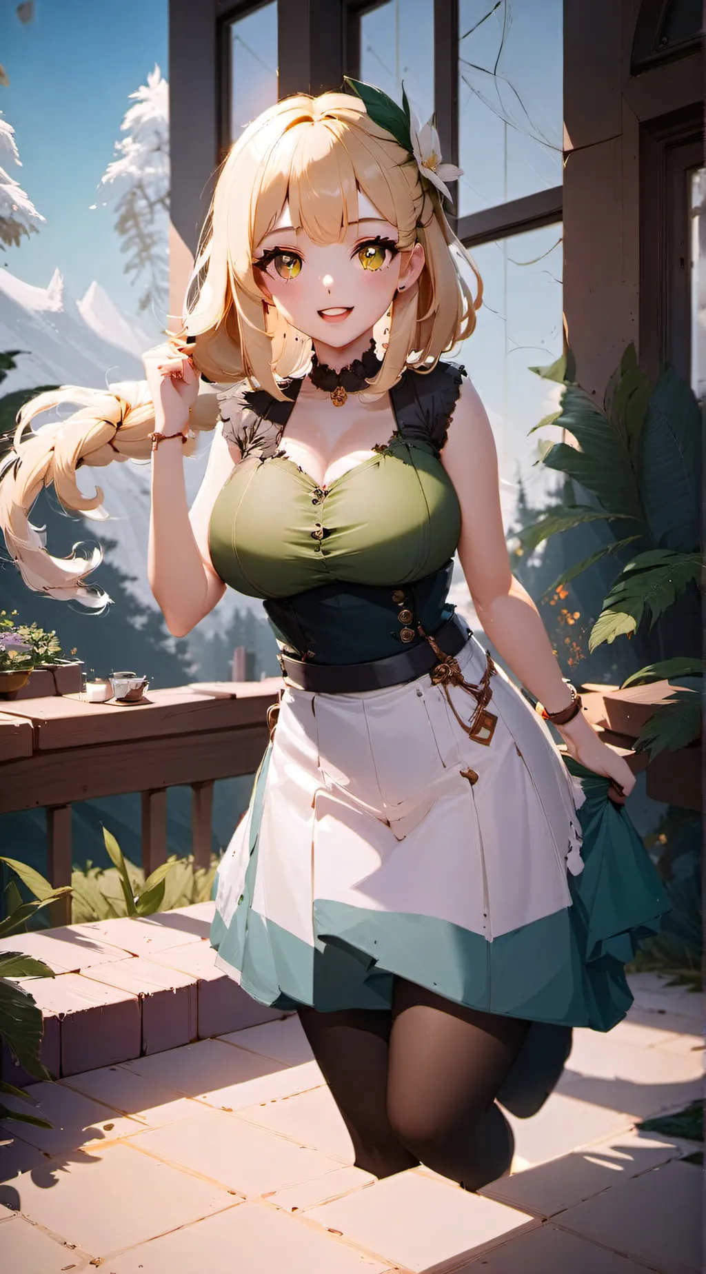 ai character: Aurora background