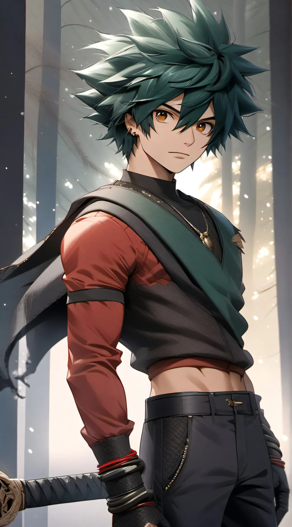 ai character: Anti deku background