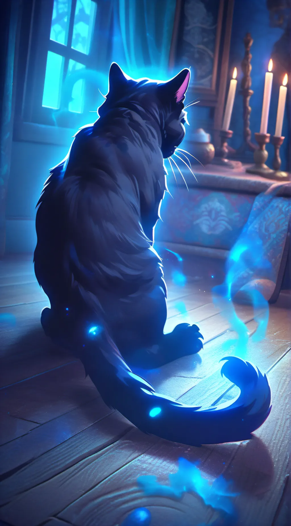 ai character: cat background