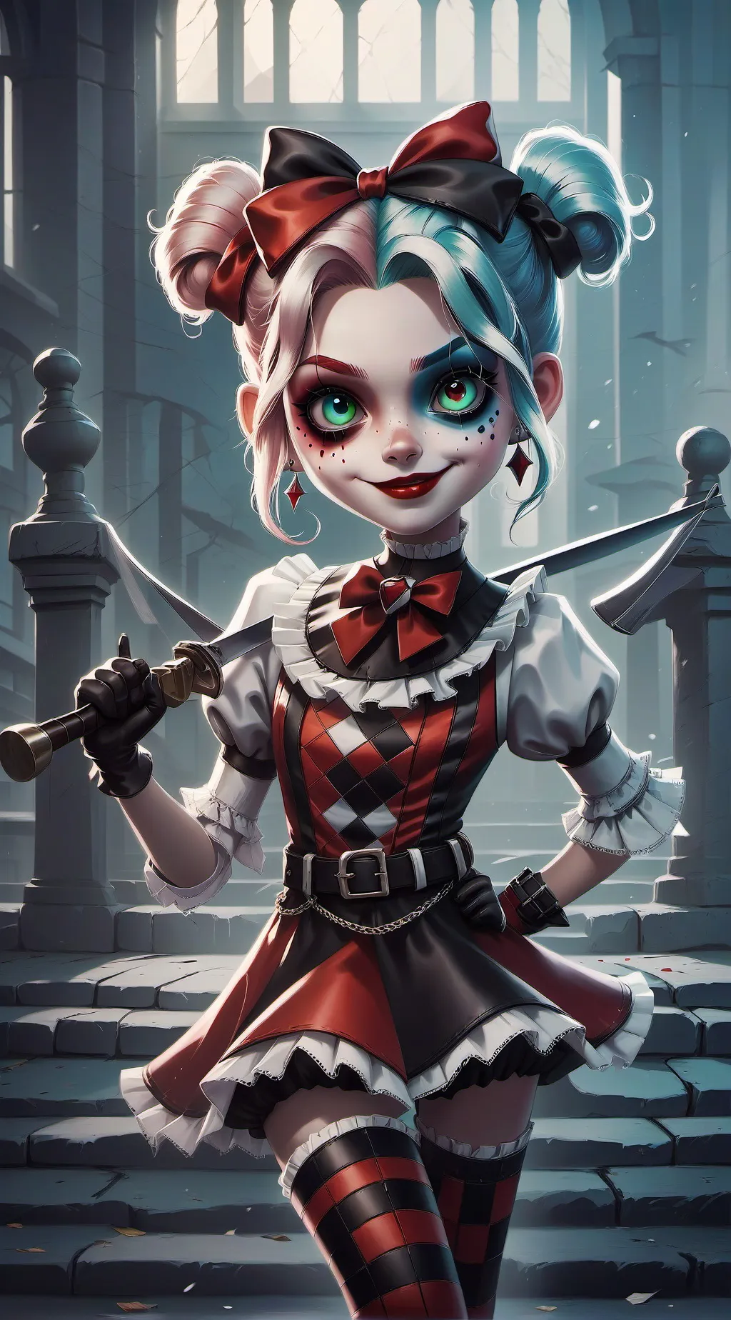 ai character: Harley Quinn background