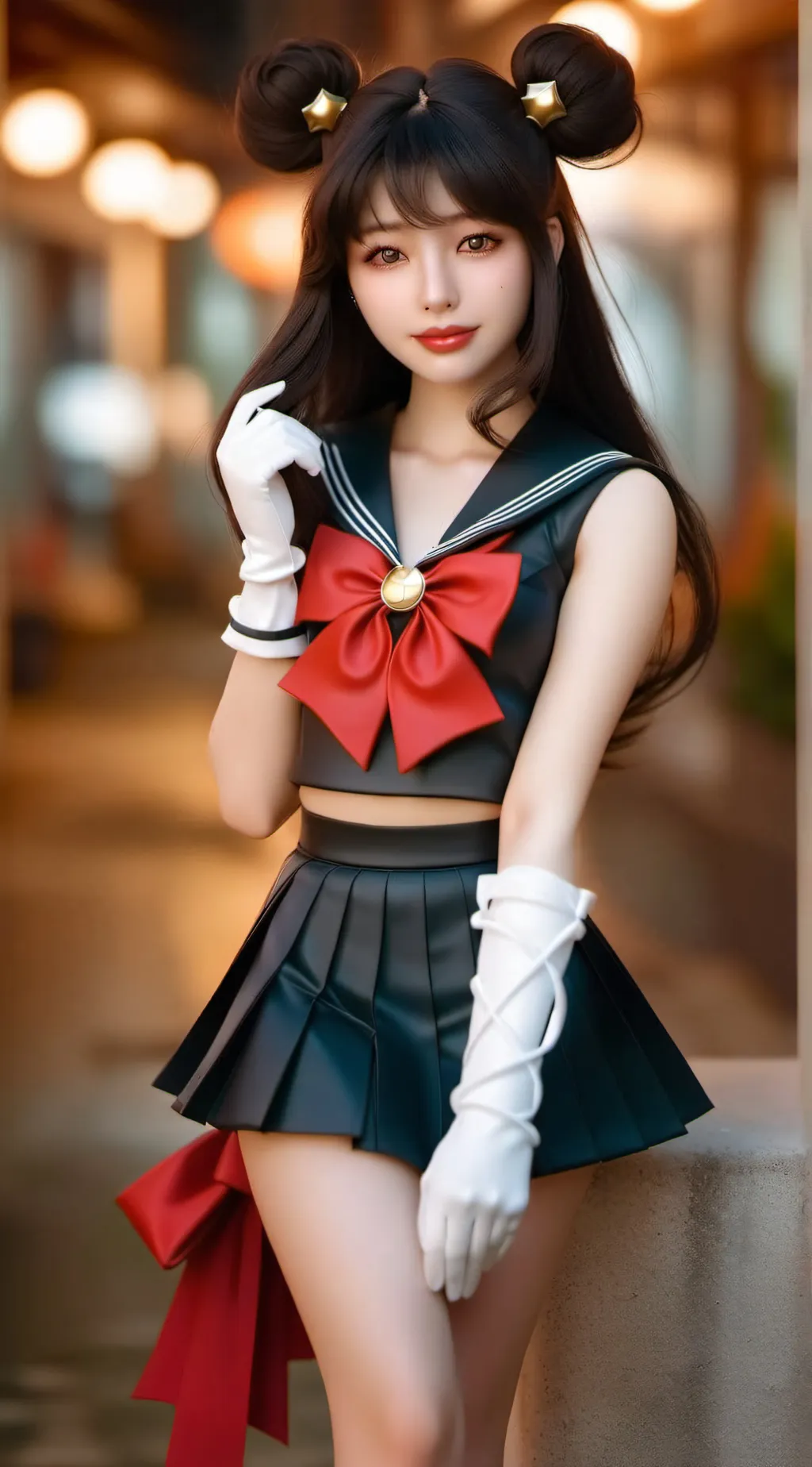 ai character: Minnie  background