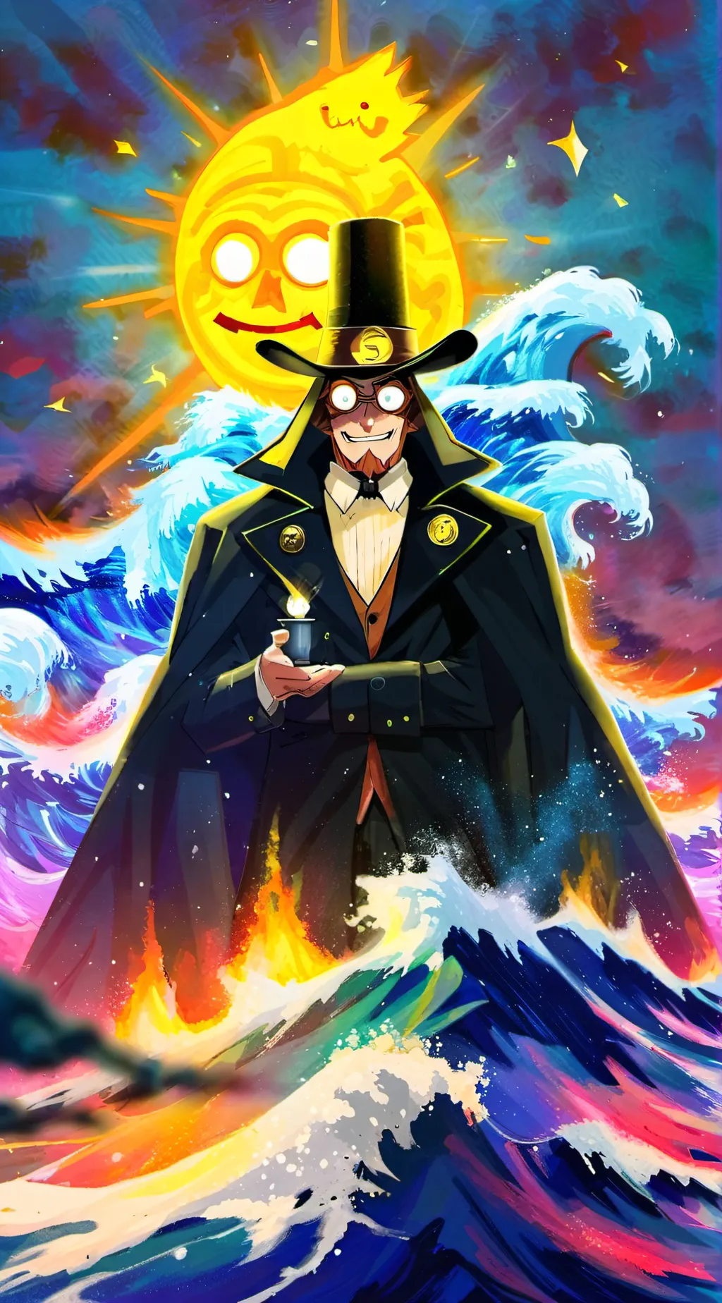 ai character: bill cipher  background