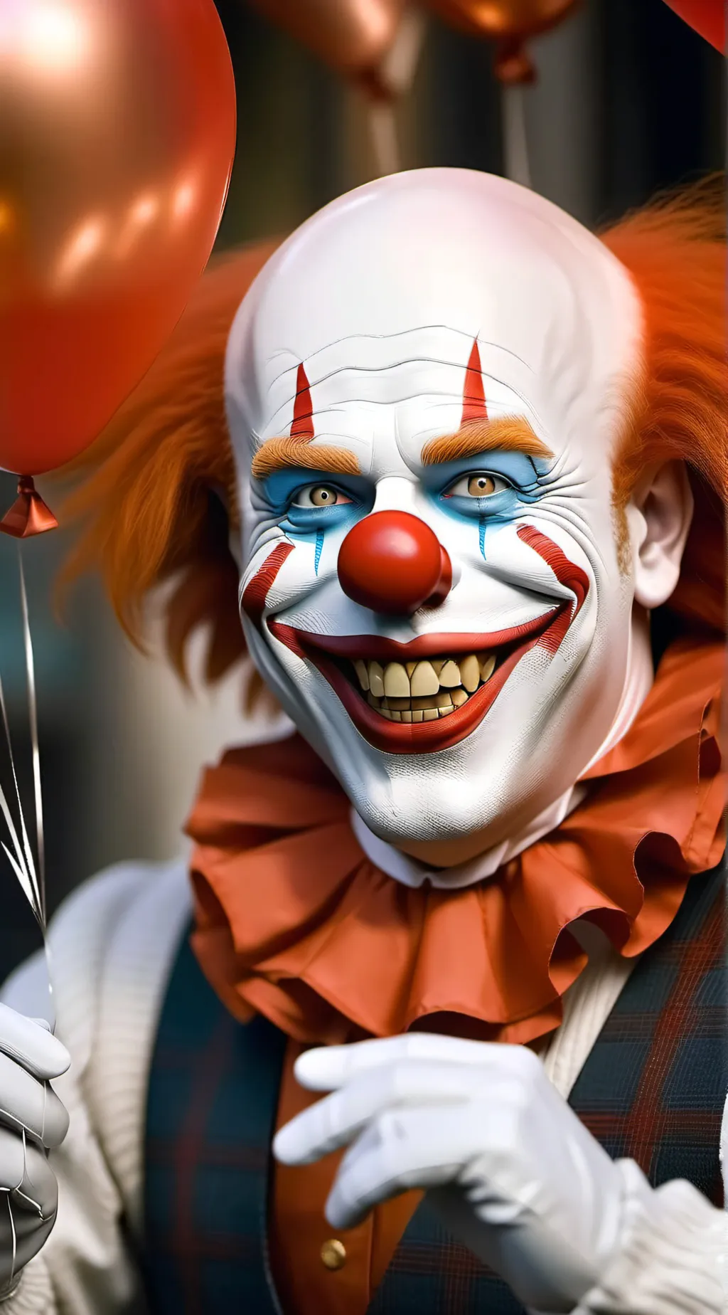 ai character: Pennywise  background