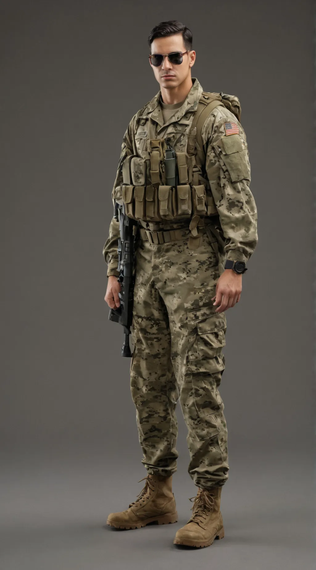 ai character: Sargent polion background