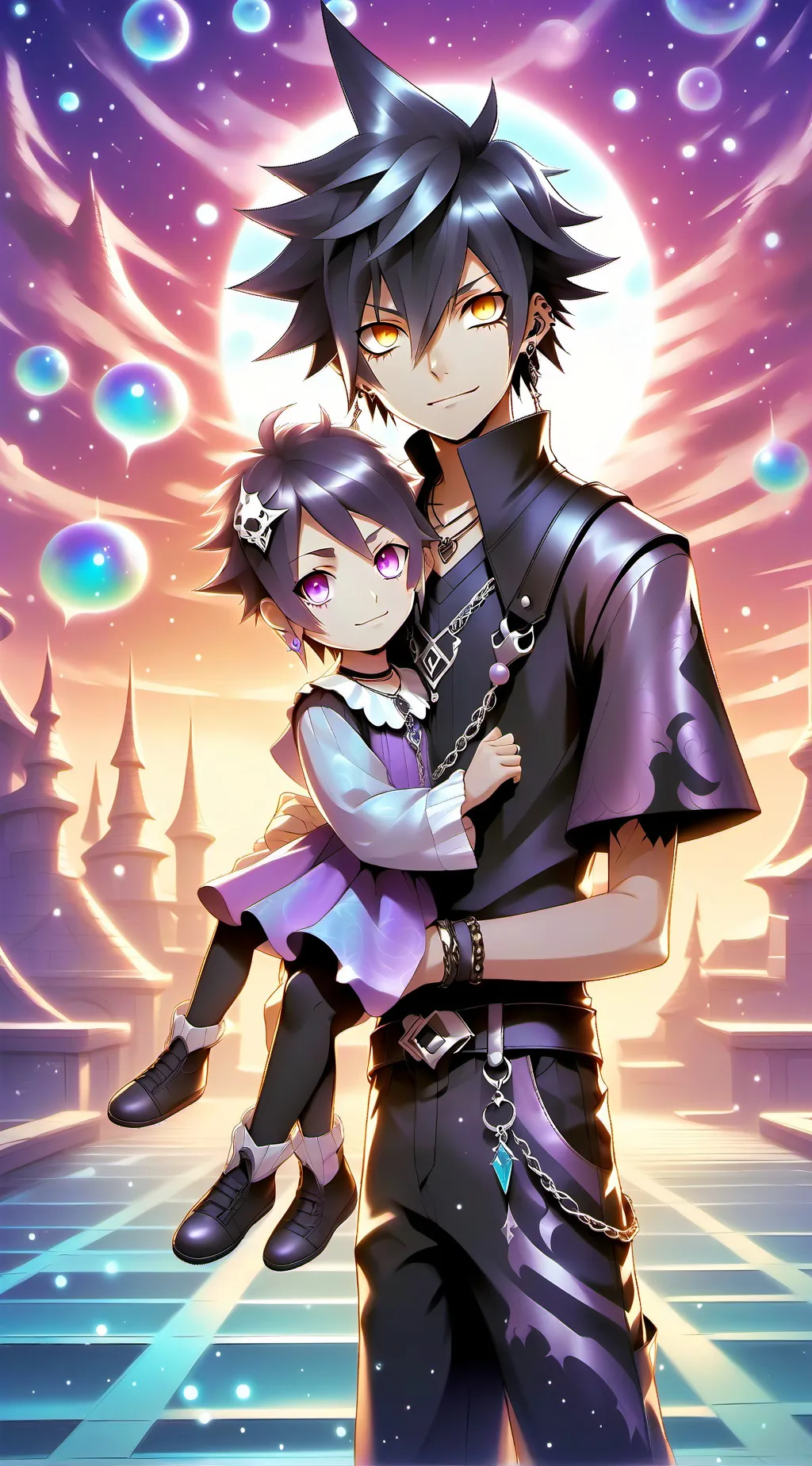ai character: vanitas zoie  background