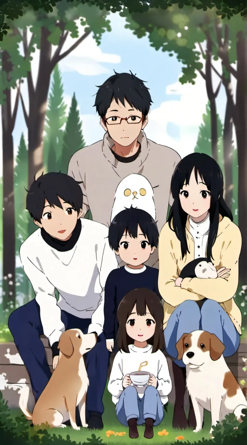ai character: Anime family background