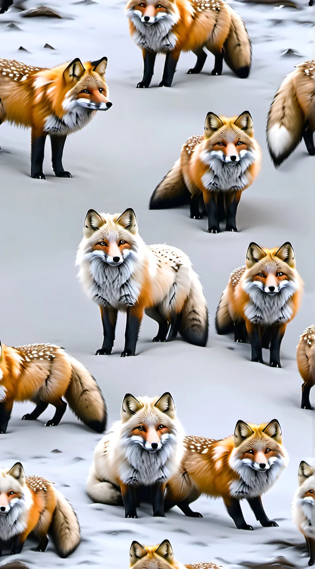 ai character: Fox cubs background