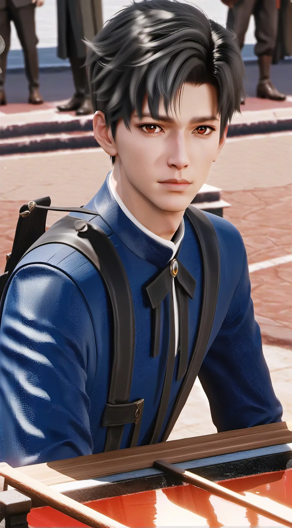 ai character: Arnold  background