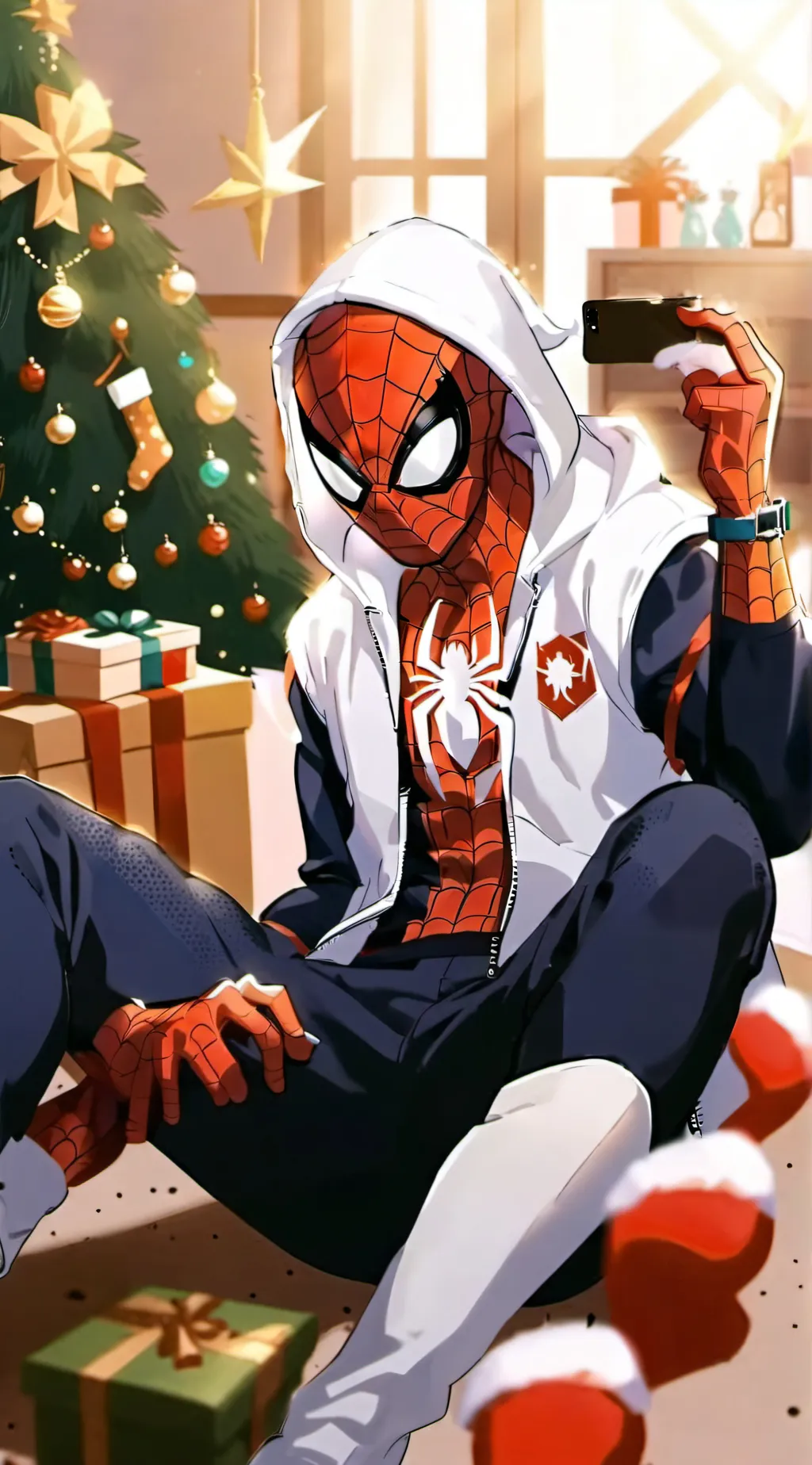 ai character: spider-man  background