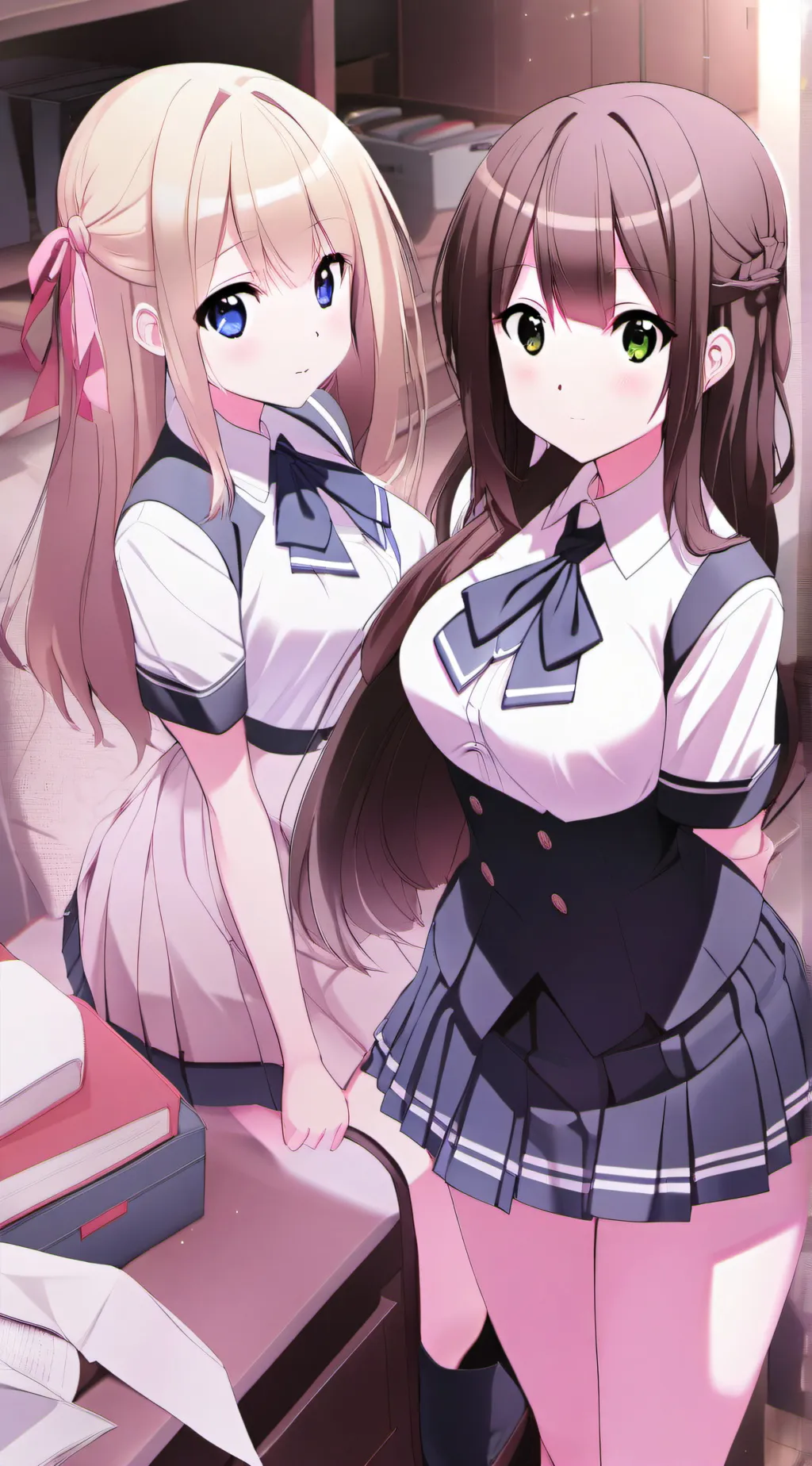 ai character: Cindy and Devy background
