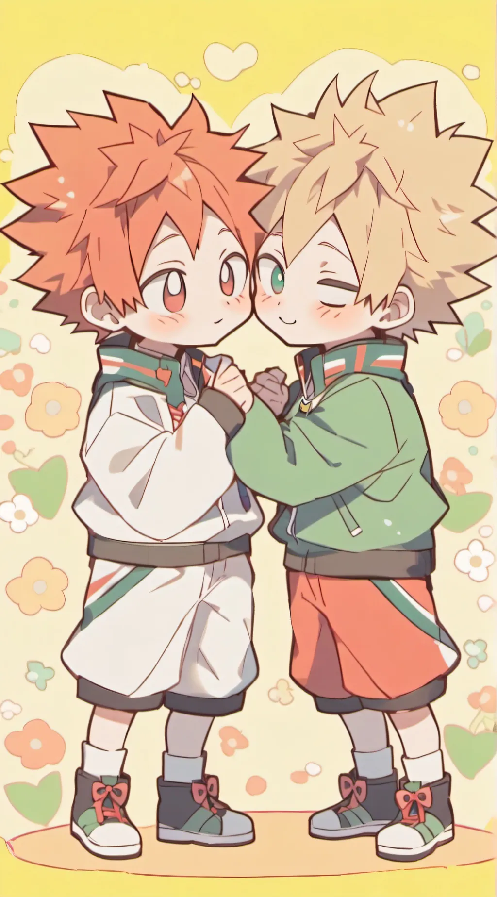 ai character: Bakugou X Deku (u) background