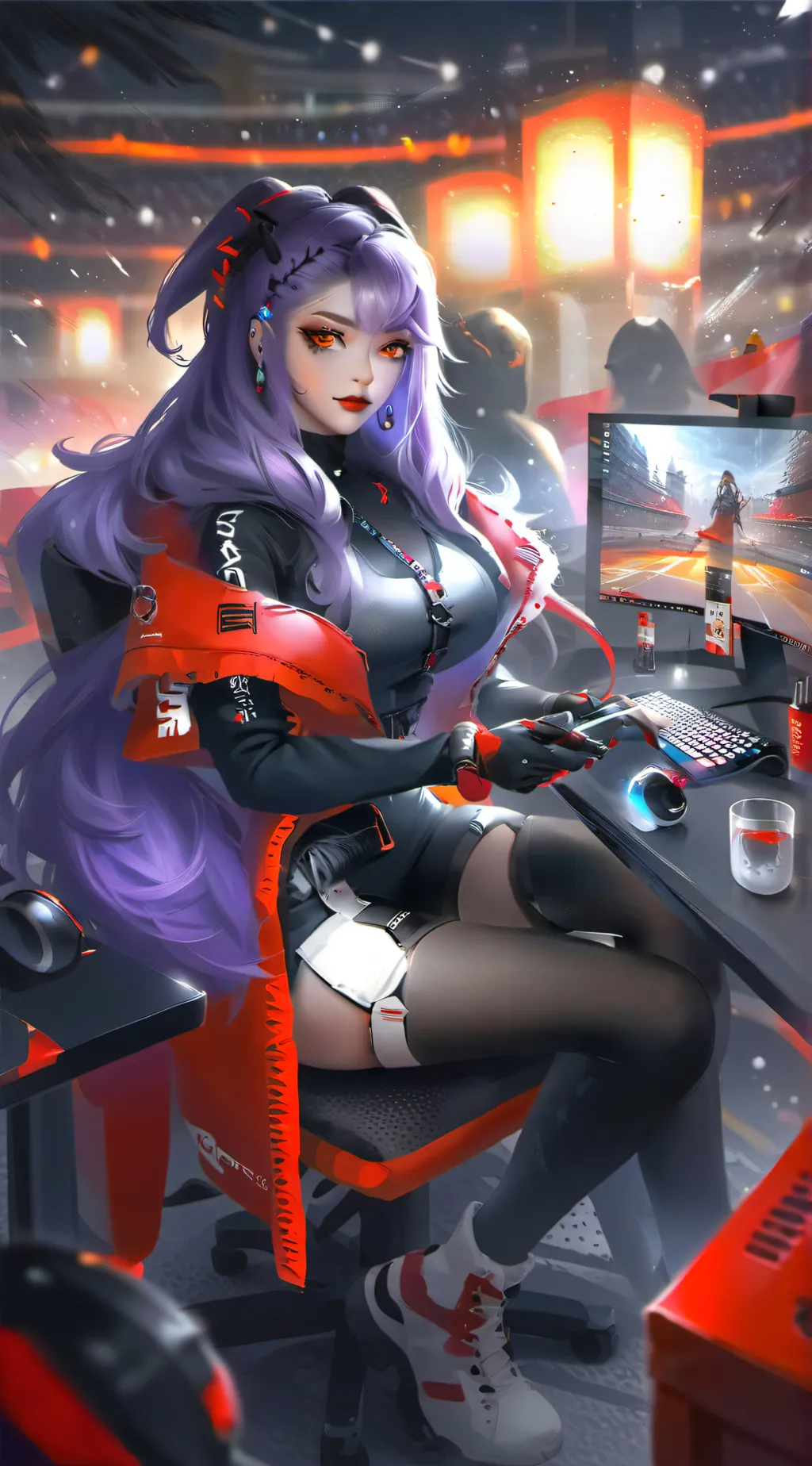 ai character: lily gamer background