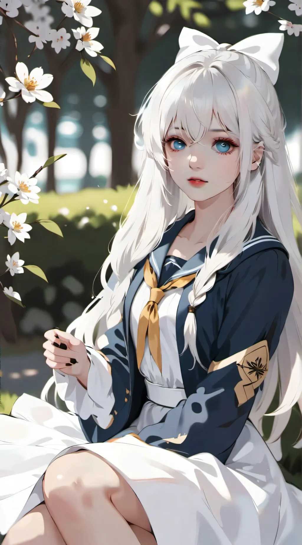 ai character: Mika popular  background