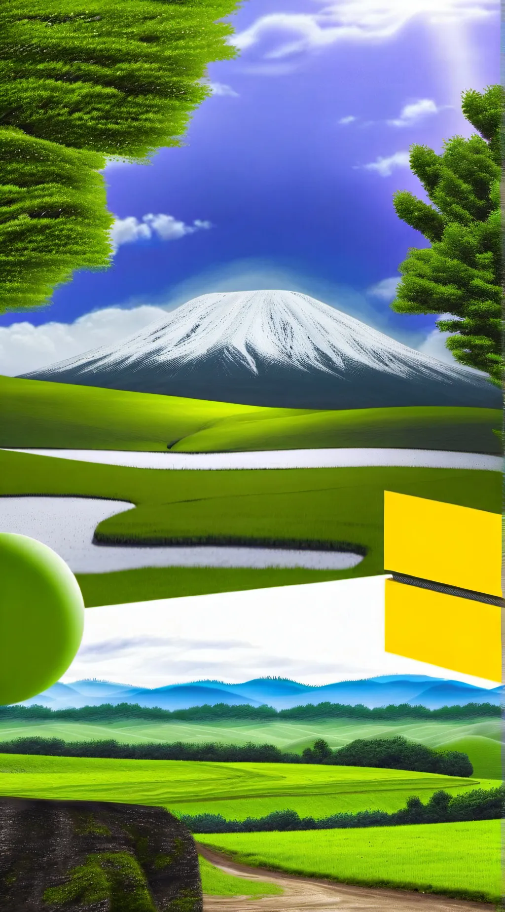 ai character: Windows 9 background