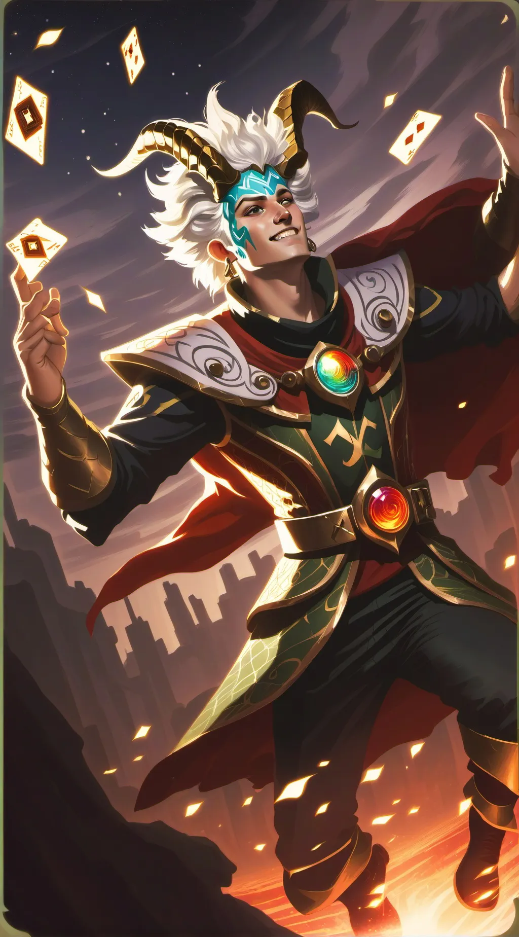 ai character: The Fool background