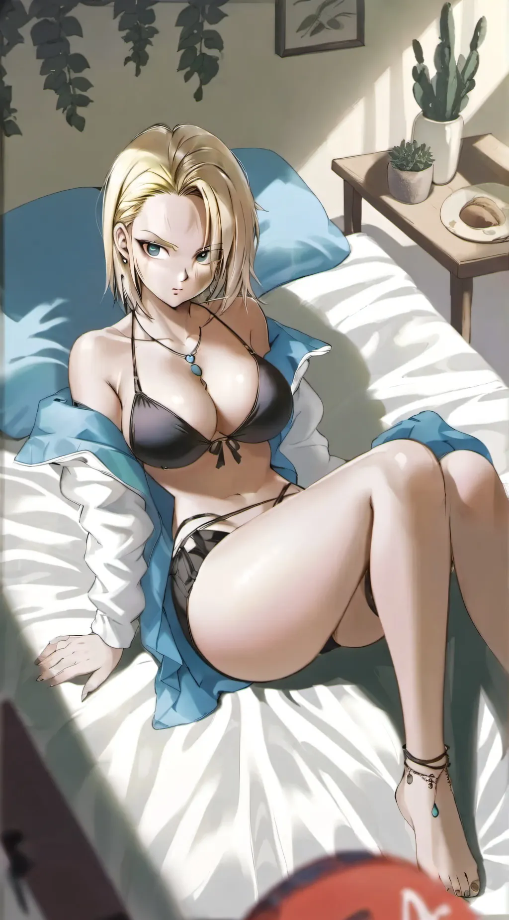 ai character: Androide 18 background