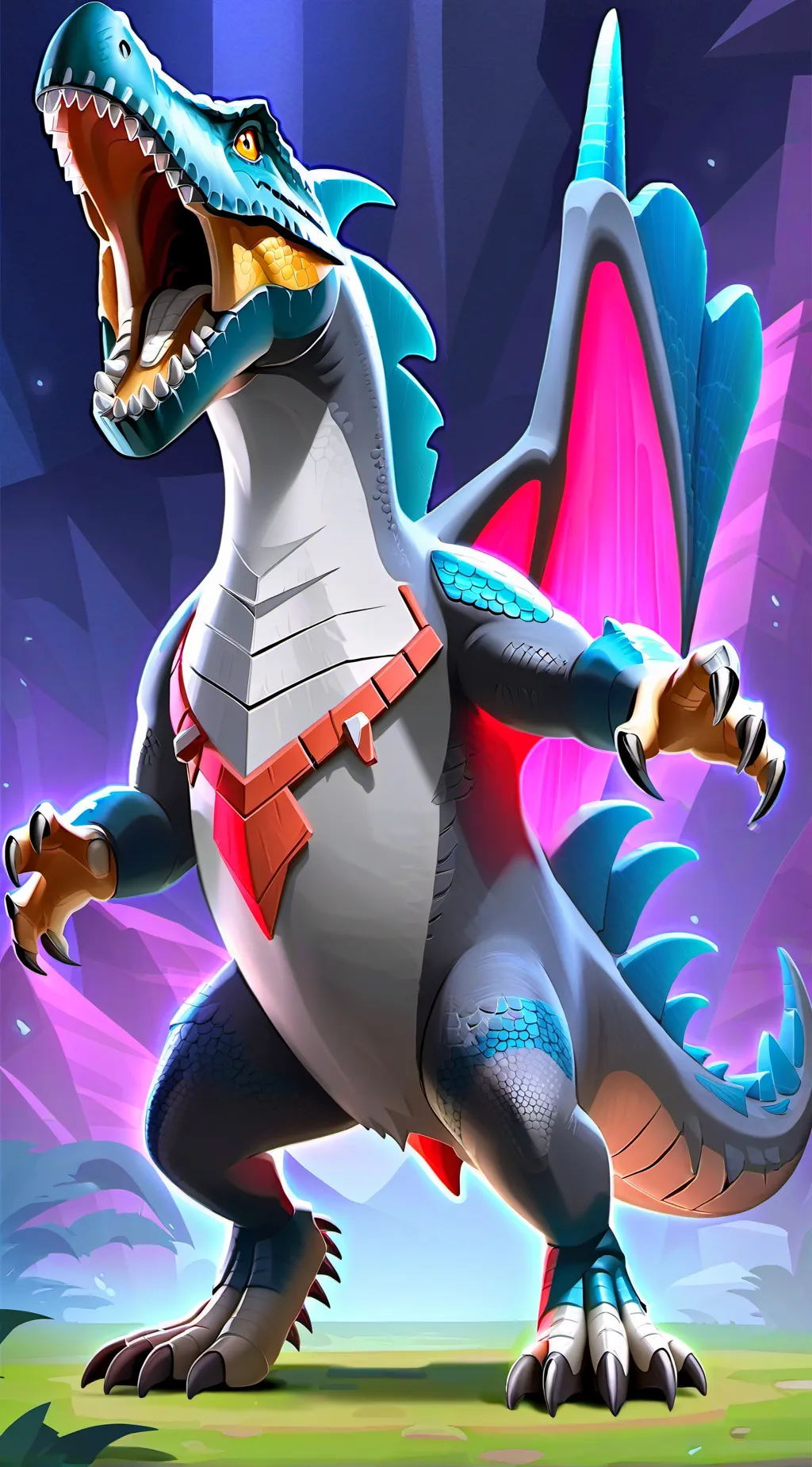 ai character: jurassic meeting background