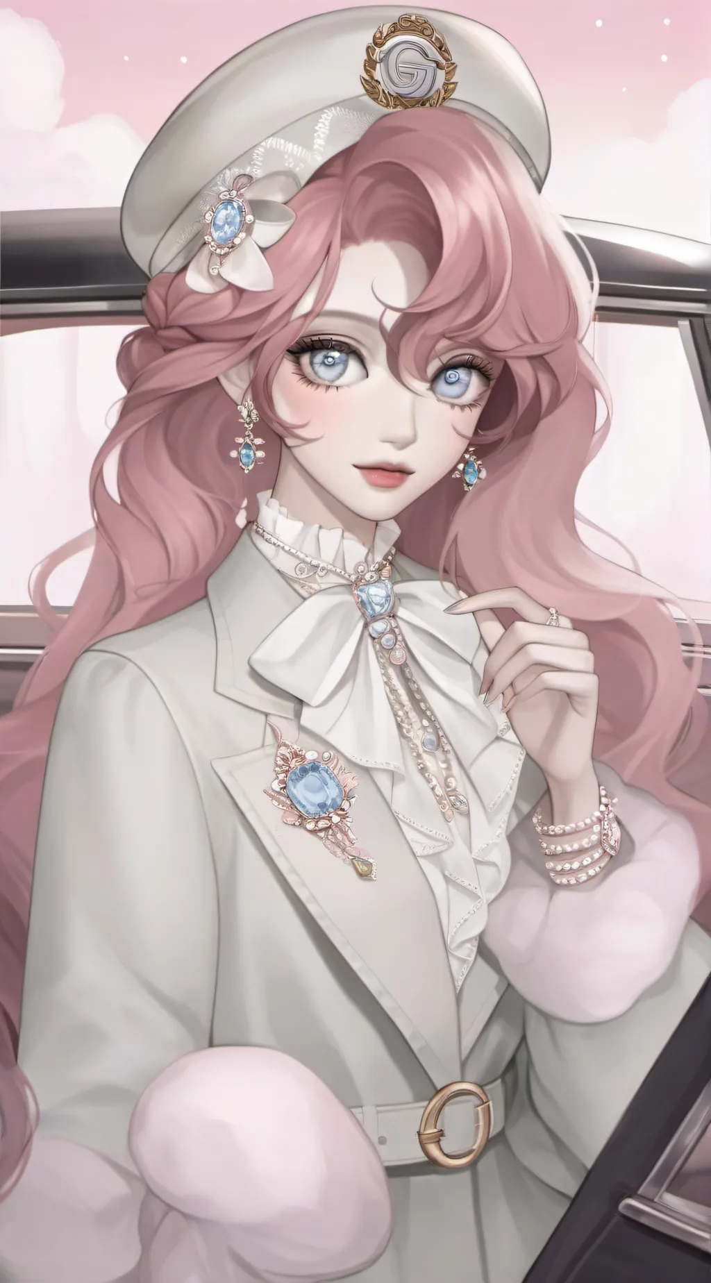 ai character: Amelia Cox-Hassel background